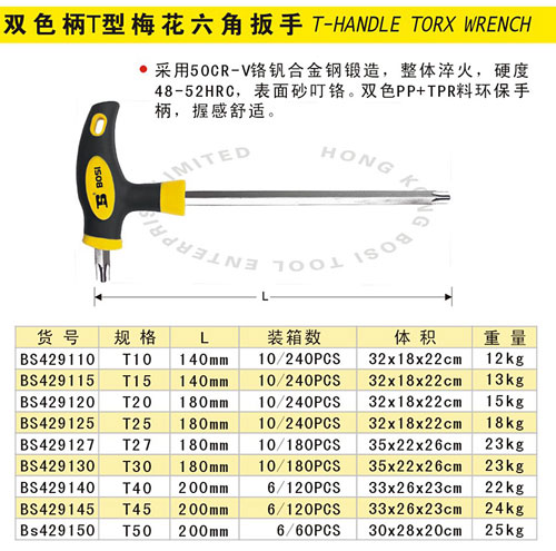 T型梅花扳手型号规格图片